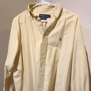 Polo Ralph Lauren Yellow Button Down LS Shirt